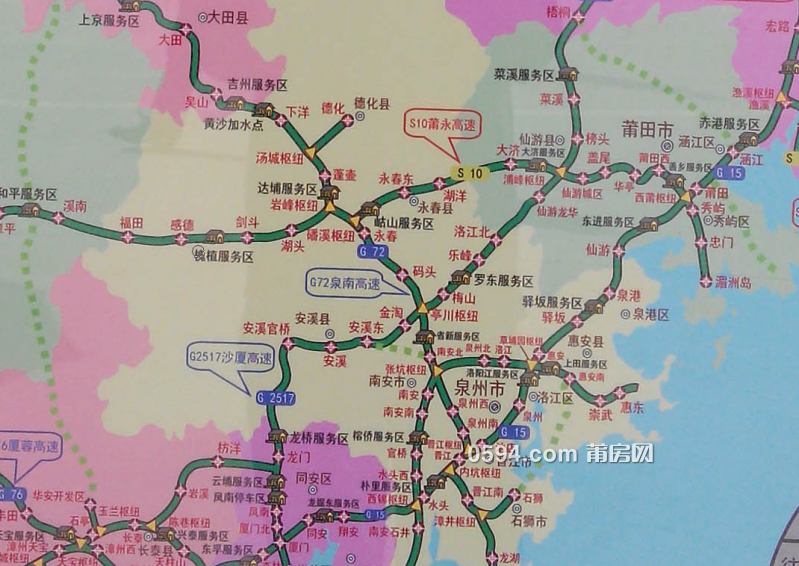 福建高速公路最新地图概览