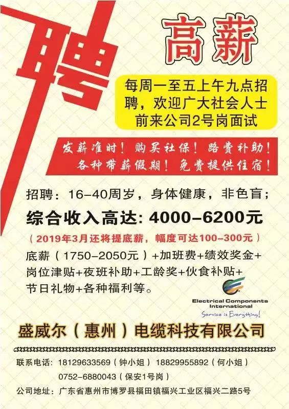 河栏镇最新招聘信息汇总